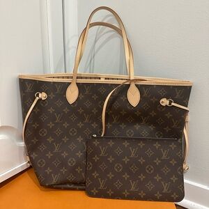 Louis Vuitton Monogram Canvas Tote with Pouch
